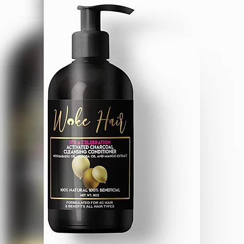 Woke Hair Activated Charcoal Conditioner 8 oz