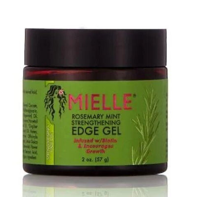 Mielle Organics Rosemary Mint Strengthening Edge Gel (2 OZ.) - Jeweled Hair Lounge & Beauty Supply 