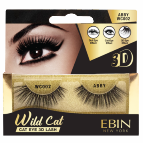 Ebin New York Wild Cat Cat Eye 3D Lash Abby WC002