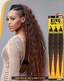 Bobbi Boss Pre Feathered 3X King Tips Wet & Wavy Braids Synthetic