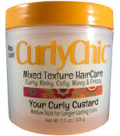 Curly Chic Your Curly Custard Medium Hold For Longer Lasting Curls 11.5 oz